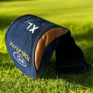 Top Flite Xls Fairway Driver Golf Club Head Cover Blue Yellow Headcover Sock